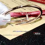 Perfect Replica AAA Cartier Nail Bracelet - Rose Gold with Diamonds For Sale